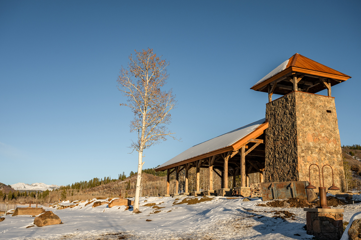 The Home Ranch’s campfire amphitheater at The Home Ranch in Colorado.