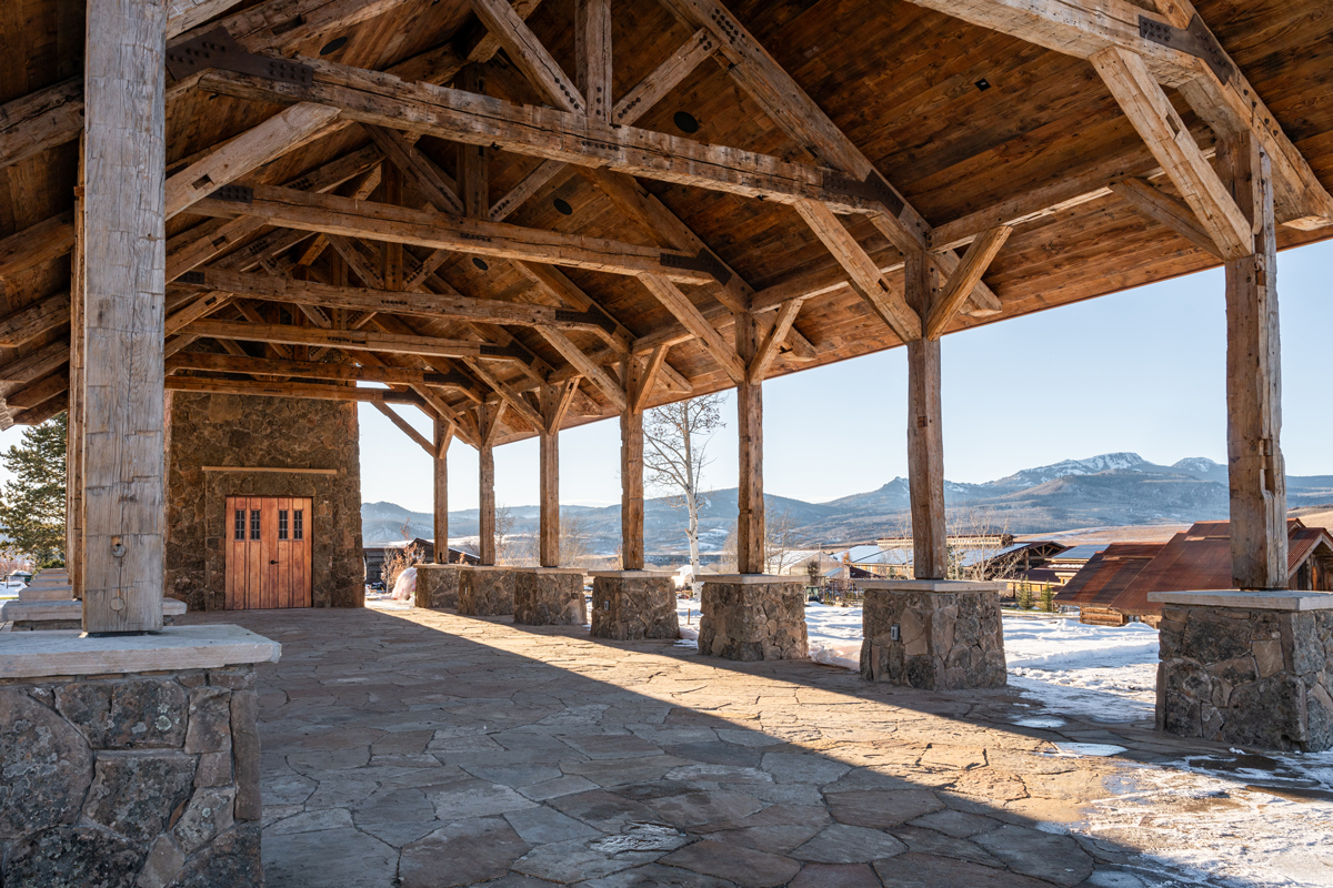 The Home Ranch’s campfire amphitheater at The Home Ranch in Colorado.