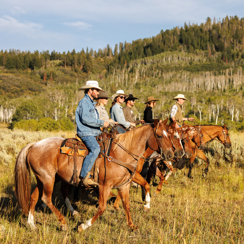 Authentic Western horseback luxury ranch experiences at The Home Ranch in Clark, Colorado.