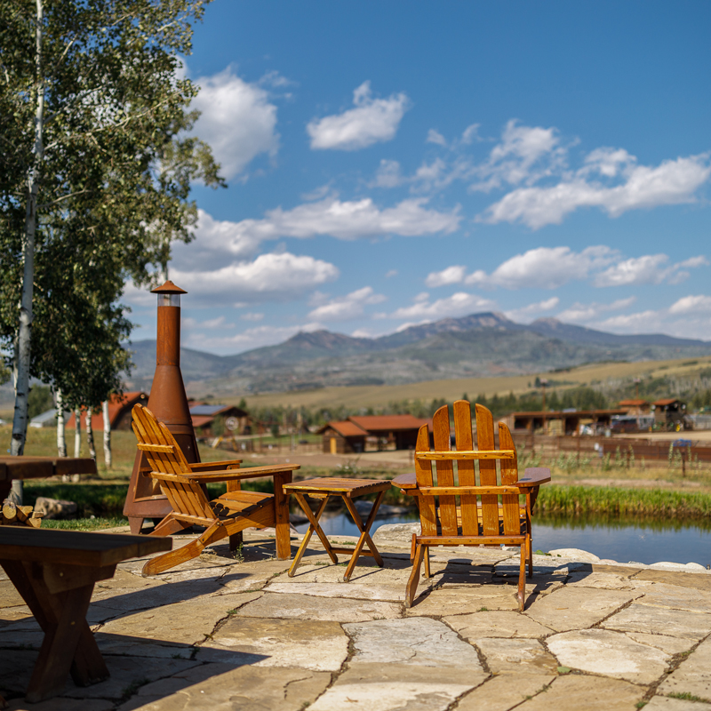 Picturesque views of the Colorado mountains from The Home Ranch abound.