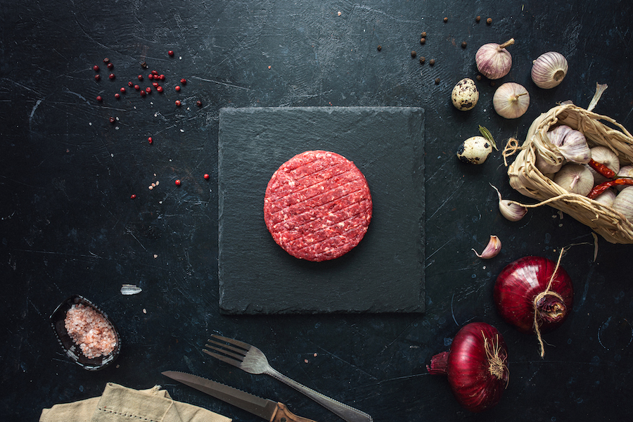 Local American Wagyu ground beef from The Home Ranch in Colorado.