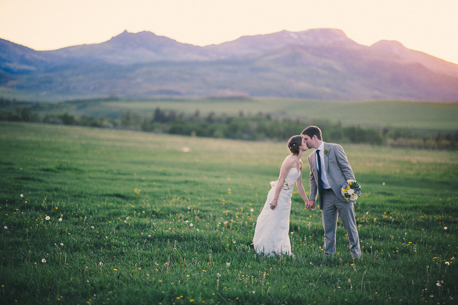 A bride and groom at The Home Ranch’s sprawling complex which boasts multiple indoor and outdoor spaces that deftly mix Western-inspired decor with elevated touches and top-notch amenities.