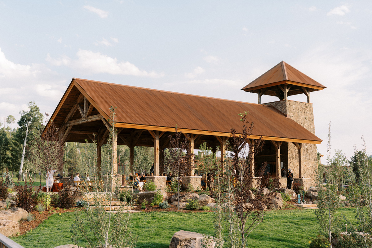 Outdoor pavilion at The Home Ranch