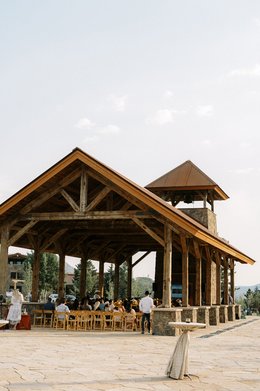 Outdoor pavilion at The Home Ranch
