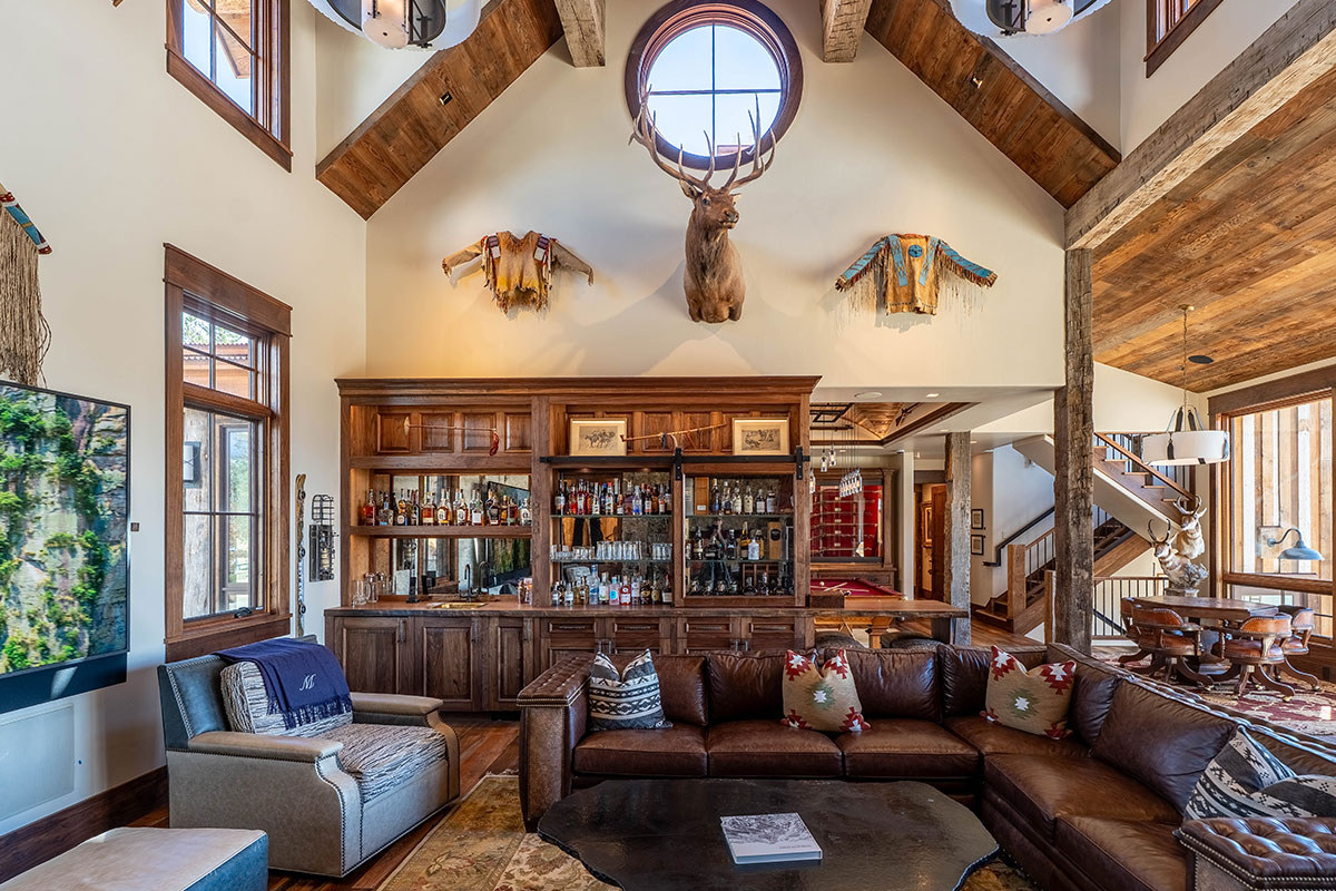 Interior room at The Lodge, a two-room suite at The Home Ranch in Colorado.