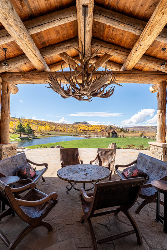 Picturesque views from The Lodge, a two-room suite at The Home Ranch in Colorado.