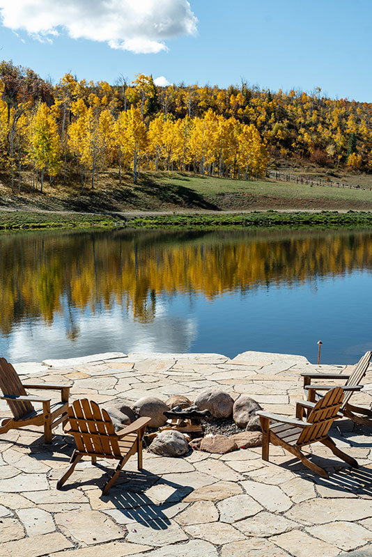Picturesque views from The Lodge, a two-room suite at The Home Ranch in Colorado.