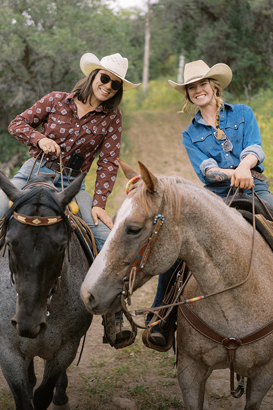 Women on a ranch tour at The Home Ranch in Clark, Colorado.
