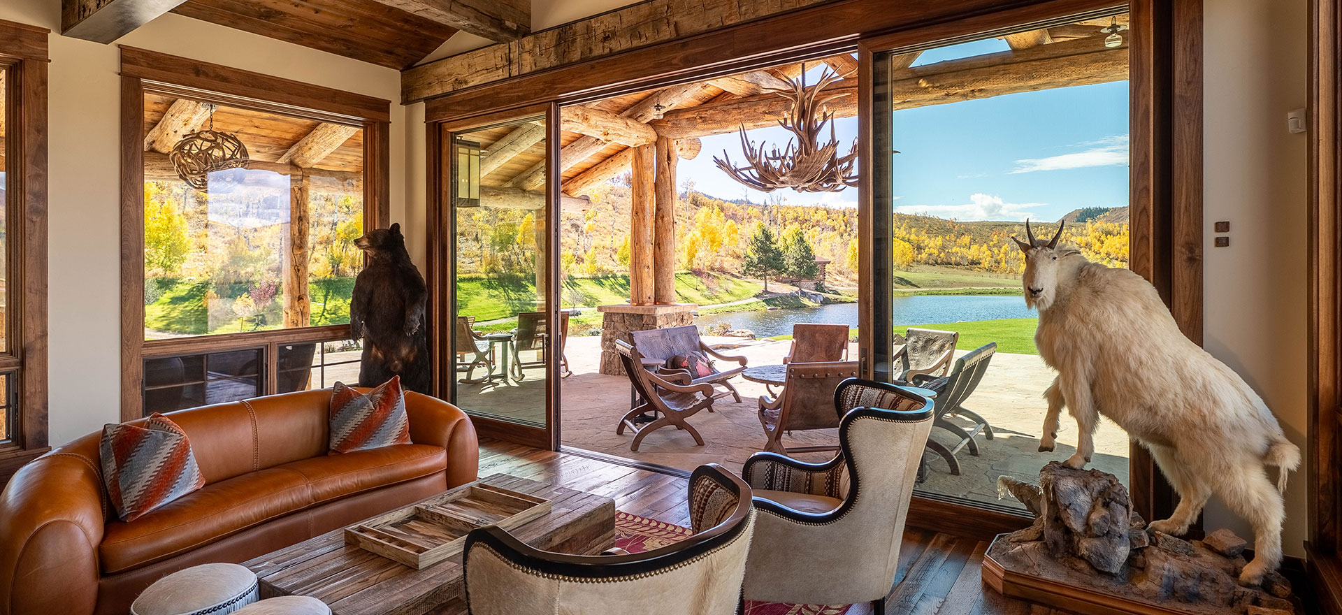Picturesque views of the Colorado mountains from The Home Ranch Great Lodge.