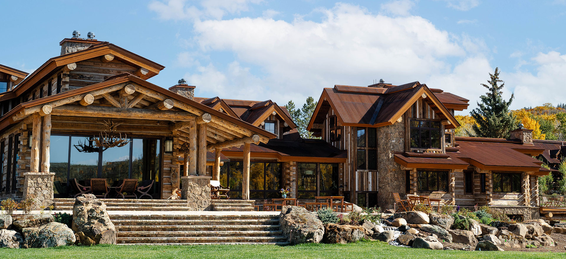 The Lodge at The Home Ranch, a two room guest house at a Colorado luxury ranch resort.