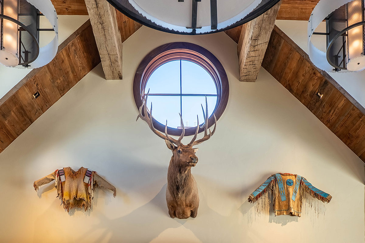 Collection of Native American Art throughout The Home Ranch in Clark, Colorado.