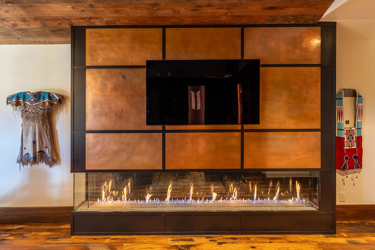 Collection of Native American Art throughout The Home Ranch in Clark, Colorado.