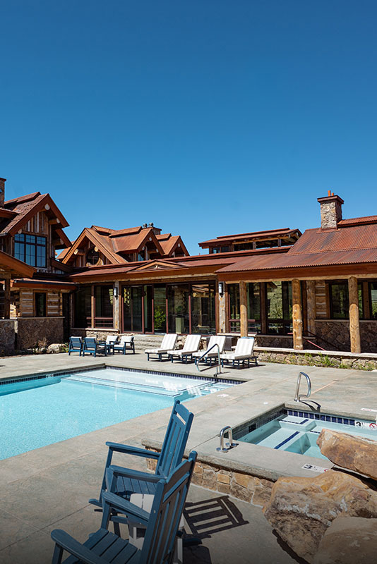 Pool at The Home Ranch in Clark, Colorado.