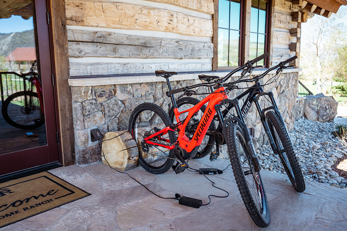 Mountain bikes at The Home Ranch in Colorado.