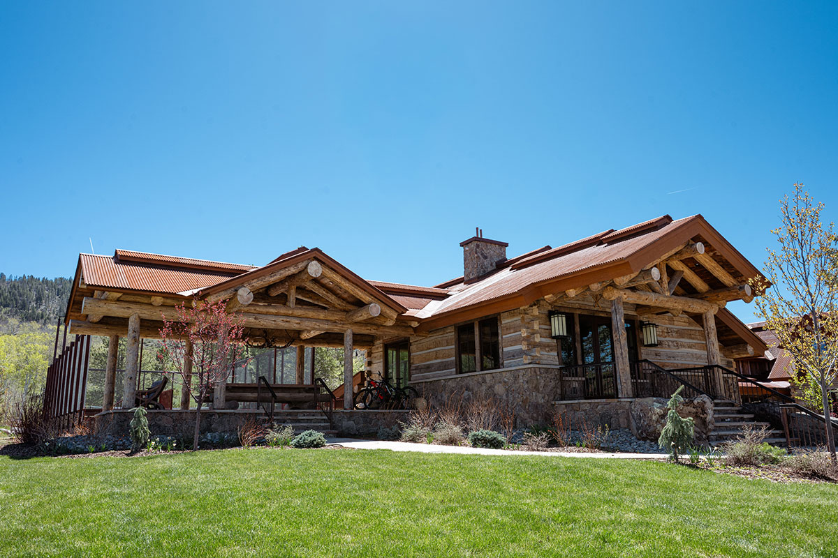 Fitness center building at The Home Ranch in Colorado.