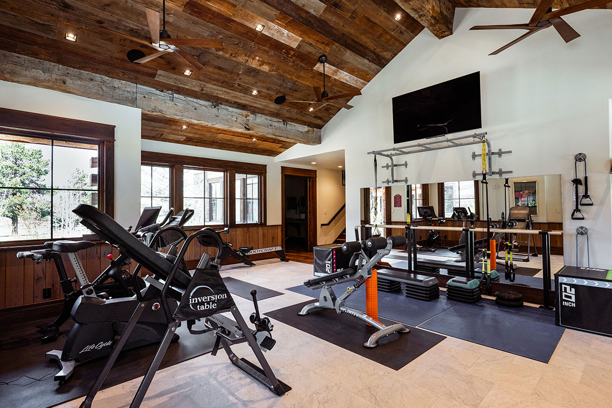 State of the art fitness center at The Home Ranch in Colorado.