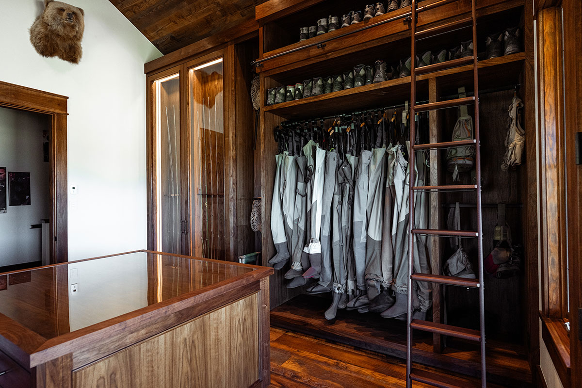 Outfitter's room at The Home Ranch in Colorado.